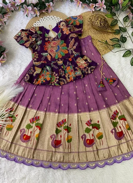 Ajd 8153 Pure Tissue Silk With Zari Weaving Work Lehenga With Top Wholesale Market In Surat